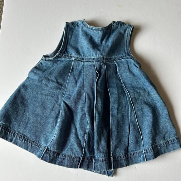 Sesame Street Elmo Vintage Girls Size 3T Denim Wrap Dress Cheer Pleated Y2K - Picture 7 of 7